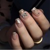 Bow Nail Charms 16Pcs 3D Silver Alloy Nail Charms for
