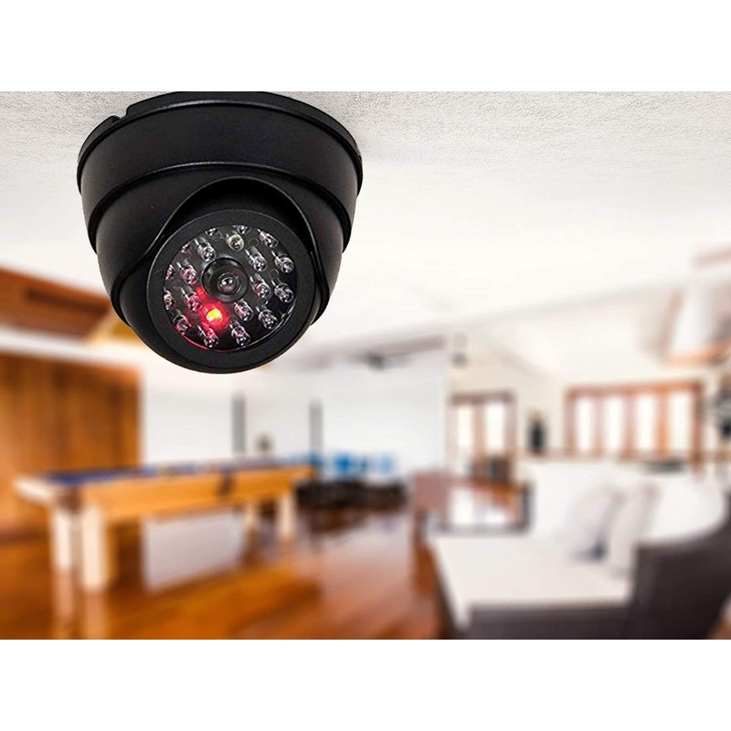 Dummy Camera with IR Spotlight with Lens and Flashing Video