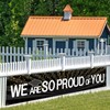 WPCTYQ We Are So Proud of You Banner,Graduation Yard Decorations
