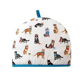 Tea Cosy Teapot Cover Warmer for Small Medium Large Tea Pot Cosies 6 Cups Insulated Novelty 35x27x3 cm Large Funny Gift Birthday Christmas Kitchen Home Gift Pretty Trendy Cats