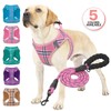 MoNiBloom No Pull Dog Harness w/Leash Set, Reflective Soft Puppy