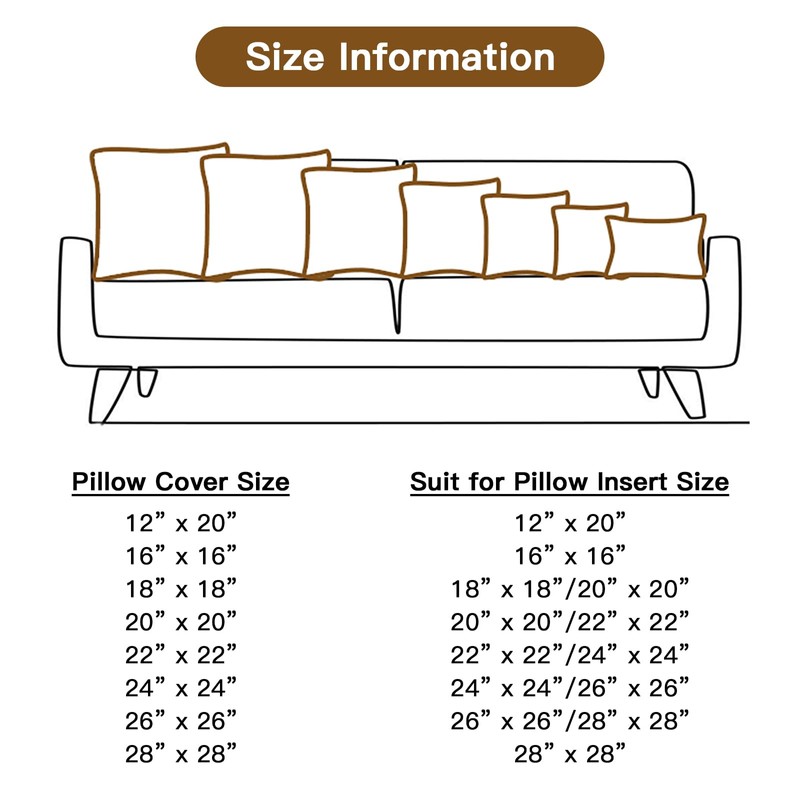 OTOSTAR Cushion Cover 40x40cm Nordic 2 Pcs Stylish Cute Pattern