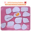 WYYFXY® Pack of 12 Flat Stones for Painting, 3-8 cm,