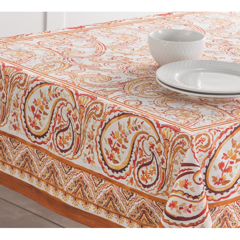 Maison d' Hermine Palatial Paisley 100% Cotton Tablecloth Kitchen Dining