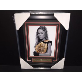 Champion RONDA ROUSEY UFC CHAMPION THE BADDEST WOMEN ON THE PLANET FRAMED 8X10 PHOTO