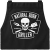 MoonWorks Men's BBQ Apron Grill King Apron for Men Crown,