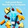 hello Smiling Shark Fluoride Free Kids Toothpaste, Natural Fruit Punch,