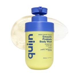 Quiin Smooth Probiotic Body Wash – Limpiador corporal con probióticos, aloe vera y avena – Limpia suavemente y deja la piel fresca y equilibrada – 500 ml
