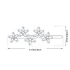 KristLand Flower Hairpin with Sparkly Zirconia Stone Art Deco Headpiece