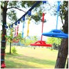 Ymeibe Ninja Rings Monkey Bars for Backyard Playground Swingset Rings