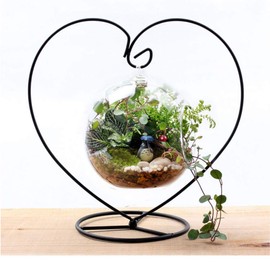 Fosinz Ornament Display Stand Iron Hanging Stand Holder Hooks for Hanging Glass Globe Air Plant Terrarium Ball Christmas Ornament Home Wedding Decoration