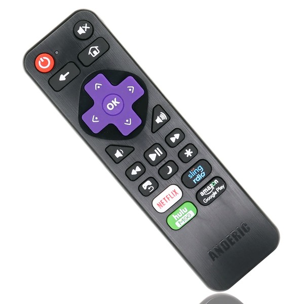 Anderic for Sharp LC-RCRUS-16 Roku Replacement Remote Control - Replaces
