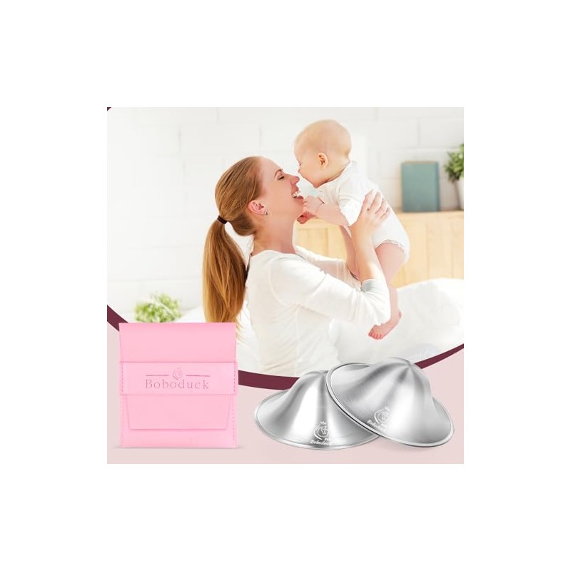 Silver Nipple Shields,999 Silver Nipple Shields for Breastfeeding, Protect and