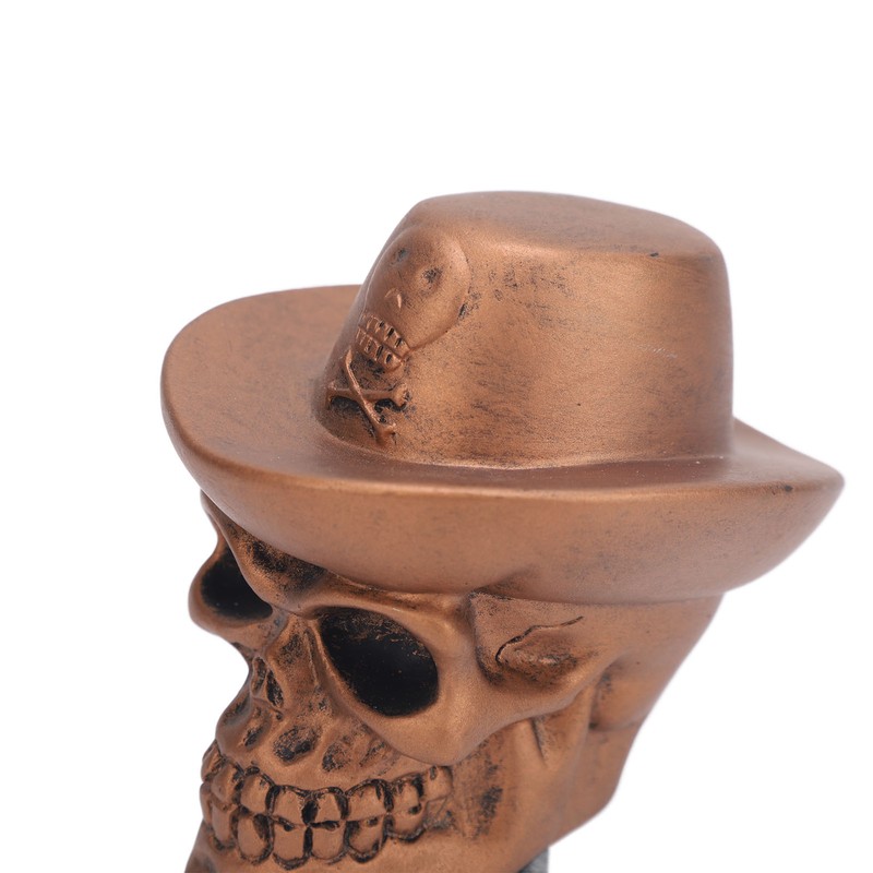 Skull Head Gear Shift Knob with 3 Adapters Cool Looking