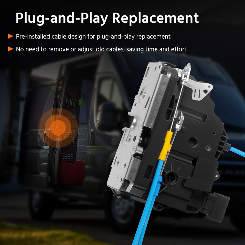 Sliding Door Latch Lock Actuator with Cable for 2019-2025 RAM