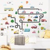 SHUCHING Transportation Car Wall Decals Peel and Stick, Vinyl Construction
