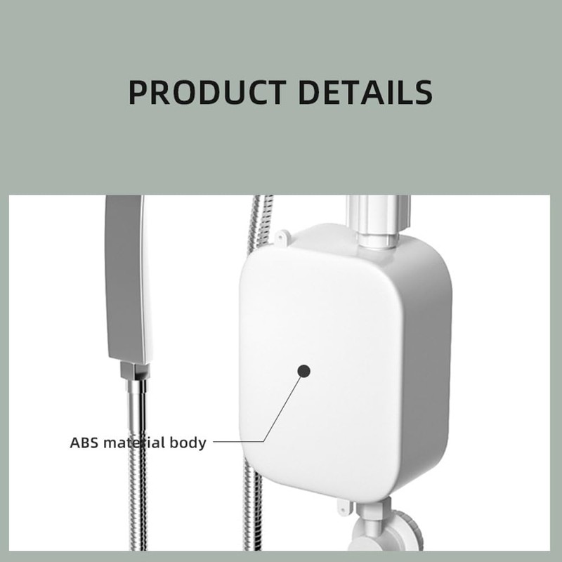 Vislone Instant Water Heaters LCD Digital Display Thermostatic Shower Water