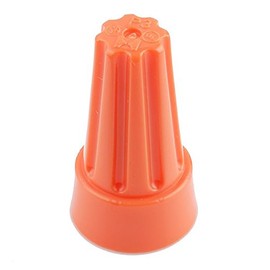 10 x 10mm Twist-on Electrical Orange Wire Connector (Pack of 10)