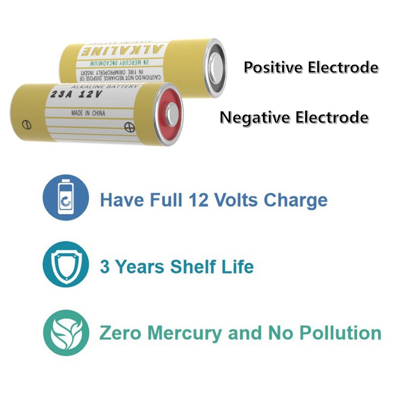 KaPonsec 5 Pack Alkaline L1028F 23A 12 Volt Batteries for