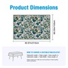 Rectangle Tablecloth 60x83 Inch Blue Plum Floral Pattern