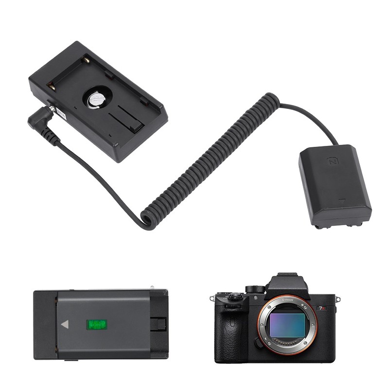 Portable F970 Dummy Battery Pack Coupler Adapter for NP-FZ100 Battery