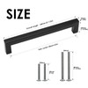 HauSun Pack of 10 Furniture Handles, 128 mm, Black Kitchen