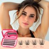 Self Adhesive Eyelashes - 48PCS Pre Glued Lash Clusters Kit