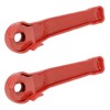 cyclingcolors 2x maniglia valvola rubinetto leva sfera rosso acciaio 3/8"