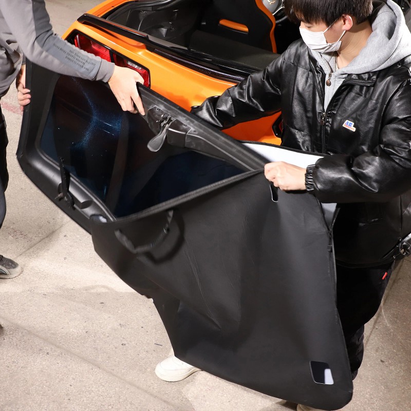 carcartrim-2022 BLACK Trunk roof storage bag Fit For CORVETTE C7