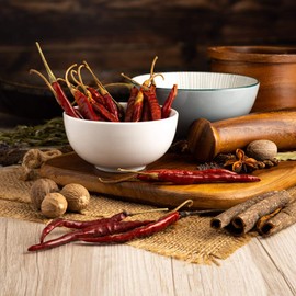 Dried Chilli - Spanish De Arbol Dried Pods - 10g to 200g (200g)