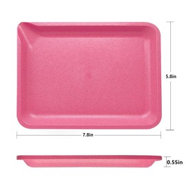 OWLSTEM Rolling Tray - 7.8 x 5.8 inch, Corner Spout Design for Easy Filling（Dirty Pink）