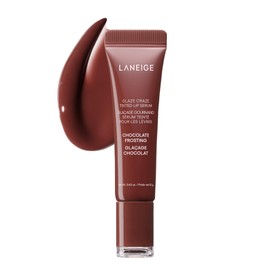 LANEIGE Glaze Craze Tinted Lip Serum, Chocolate Frosting: Hydrating Lip Serum for Glossy, Nourished Lips with Plumping Polypeptides