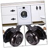 TEHAUX 4Pcs Durable Zinc Alloy Cabinet Door Pull Handles with