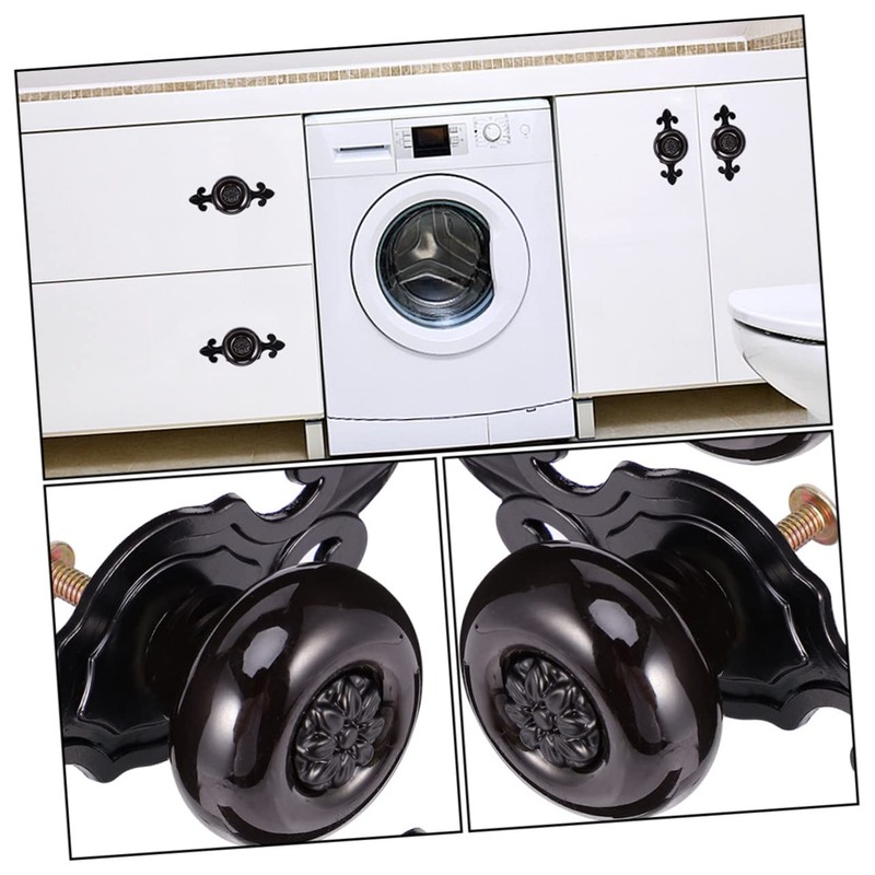 TEHAUX 4Pcs Durable Zinc Alloy Cabinet Door Pull Handles with