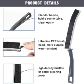 6 Pieces Hard Bristle Corner Cleaning Brush - Premium Gap Cleaning Brush and Joint Brush for Deep Cleaning of Windows, Bathrooms, Kitchen Sinks and Tile Joints