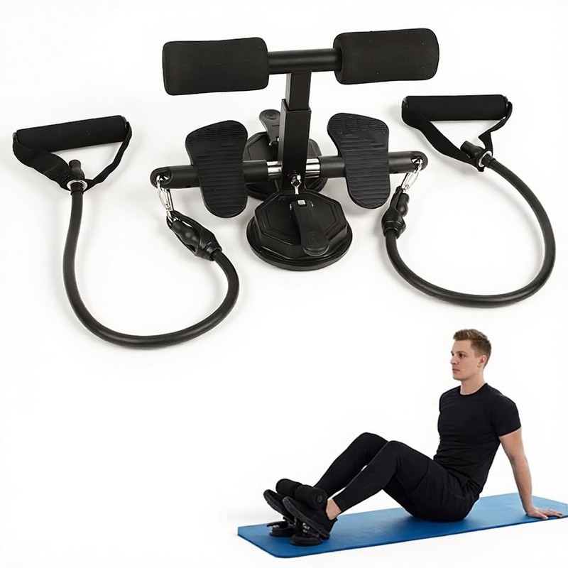 ELEPHANTBOAT® Asistente de Abdominales con Bandas de Resistencia, Entrenador con