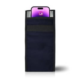 COUSLEWI Faraday Bags for Phones Anti-Theft Protection Navy Blue