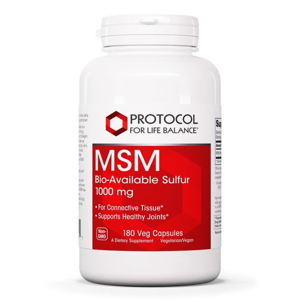 Protocol MSM Bioavailable Sulfur - 1,000mg - Supports Joint Health