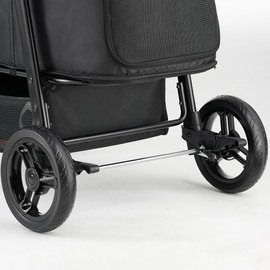 Rear Stroller Wheel for Zoosky Medium Pet Stroller, 1 SET, Black