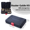 11Pcs/Set Router Bushing Guide Set, Brass Template Router Bushing Kit,