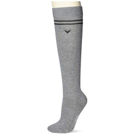 Callaway C21993201 Women's Classic High Socks, Antibacterial and Odor Resistant (Functional Material Polygien) / Golf Socks, 1020_grey