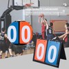 WOONEKY Scoreboard for Basketball 2- Flipper Large Numbers for Games