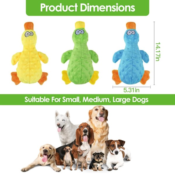 iMounTEK Best Pet Supplies Crinkle Dog Toy, Cute No Stuffing