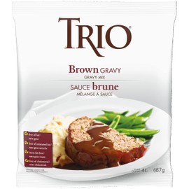 TRIO Brown Gravy, Fat-free, Cholesterol Free, Powder Gravy Mix, 467g