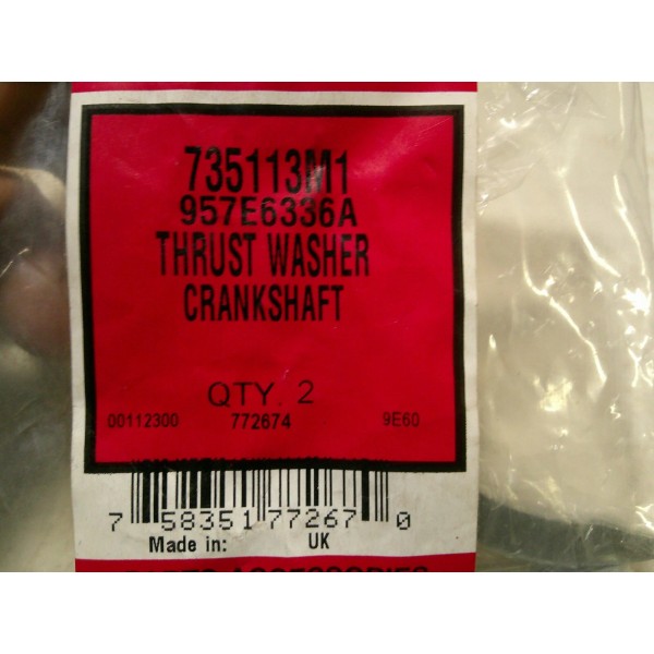 Tisco 735113M1 (2) Thrust Washers 957E6336A D9