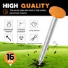 Silkfly 16 Pcs Survey Marker Low Profile Heavy Duty Galvanized