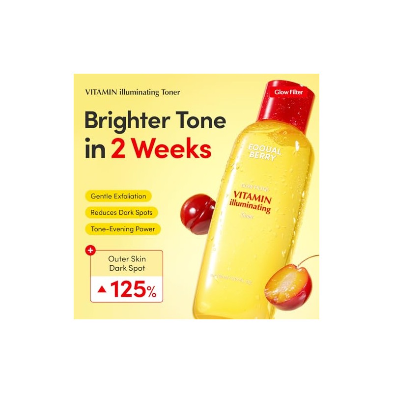 EQQUALBERRY - Tónico Facial Vitamina C y Niacinamida 3% 150