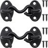 QJZXUEZHEN 2Pcs 2 inch Barn Door Lock, Cabin Hook Eye