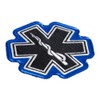 Star Of Life Black & White Patch, Medical Profession Patches