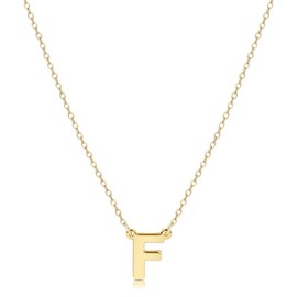 Pvoovi Versatile Letter Pendant Necklace for CirisMinimalist Chain Neckiace, MatchingNeck Vintage Jewelry Back To School,Fall Outfits, 2024 Fall Freshness letter pendant simple necklace gift trendy - letter: F